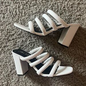 Sol Sana White Heels Great Condition Size 9 (could fit 8)